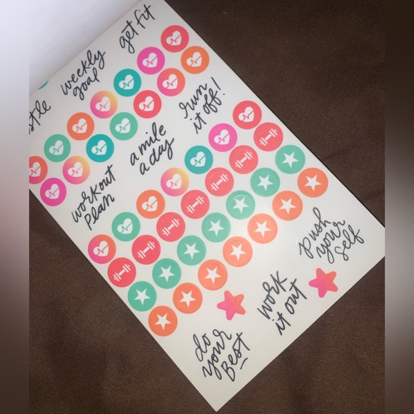 Happy Planner FITNESS Stickers - Picture 2 of 6